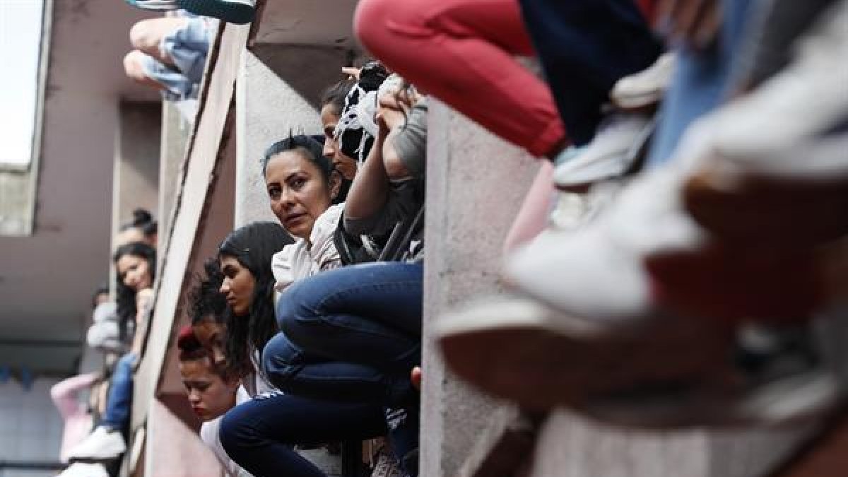 Reclusas participan en un evento en la cárcel de Mujeres El Buen Pastor, el 15 de septiembre de 2023, en Bogotá.