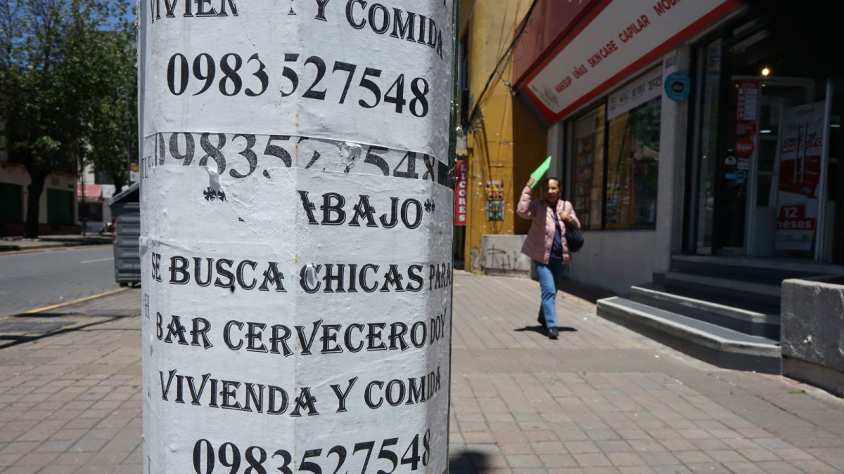 Opciones. La variedad de trabajos, algunos seguros o fijos, también se exhibe en postes y sitios públicos de la ciudad.