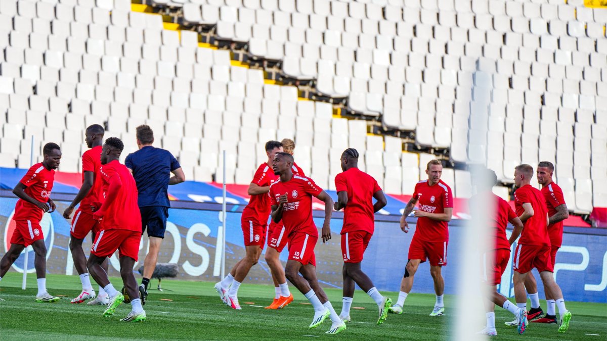 Los de Bélgica realizaron su último entrenamiento en Barcelona.