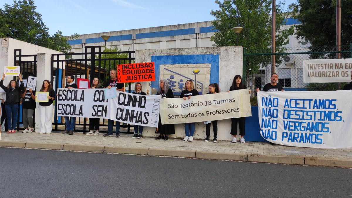 La protesta del Sindicato de Todos los Profesionales de la Educación.
