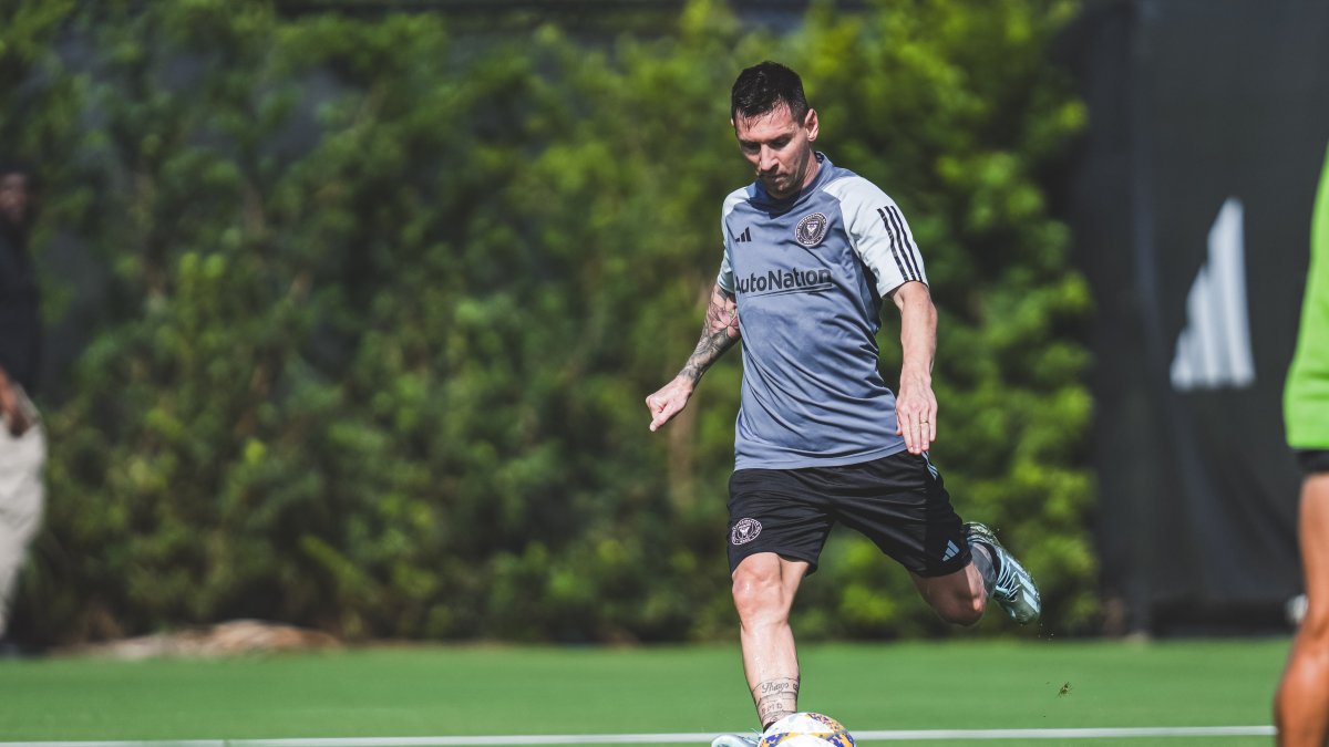 El astro argentino Lionel Messi entrenó con normalidad con el Inter Miami.