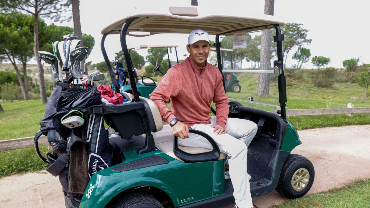 Rafa Nadal participó el fin de semana en el Torneo de Golf solidario a favor de la Gasol Foundation.