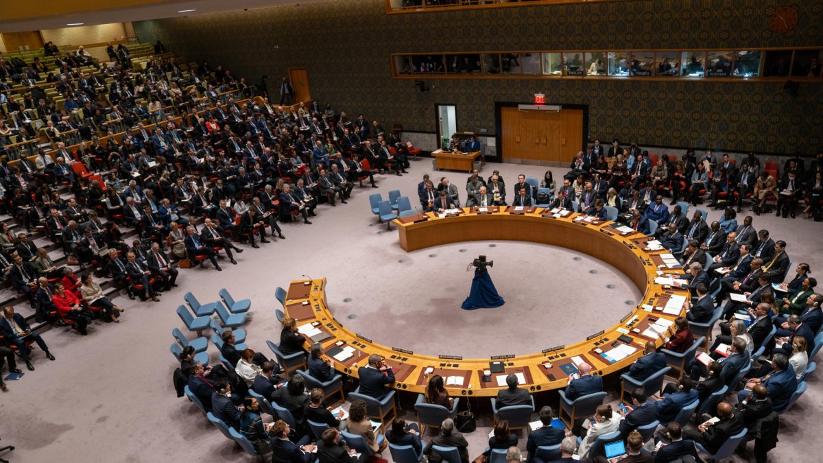Vista del pleno del Consejo de Seguridad durante una sesión, en una fotografía de archivo.