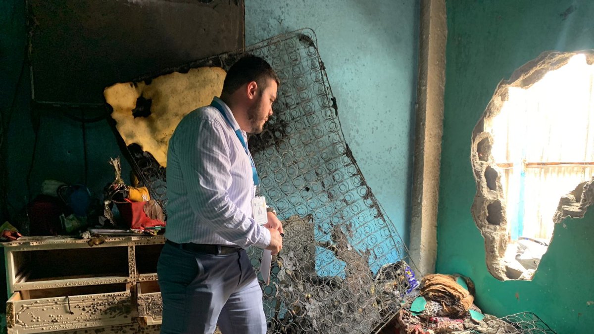 Acción. Una de las paredes fue derrumbada para rescatar a las internas.