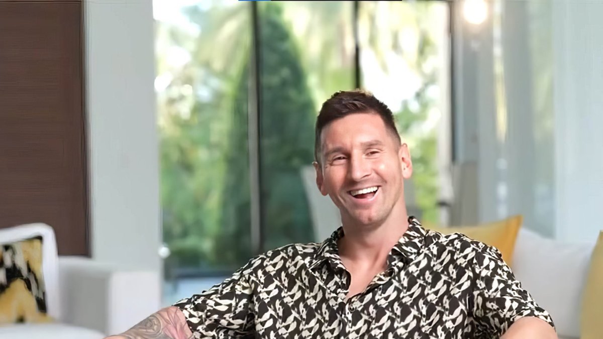 Messi habló desde su casa en Miami.