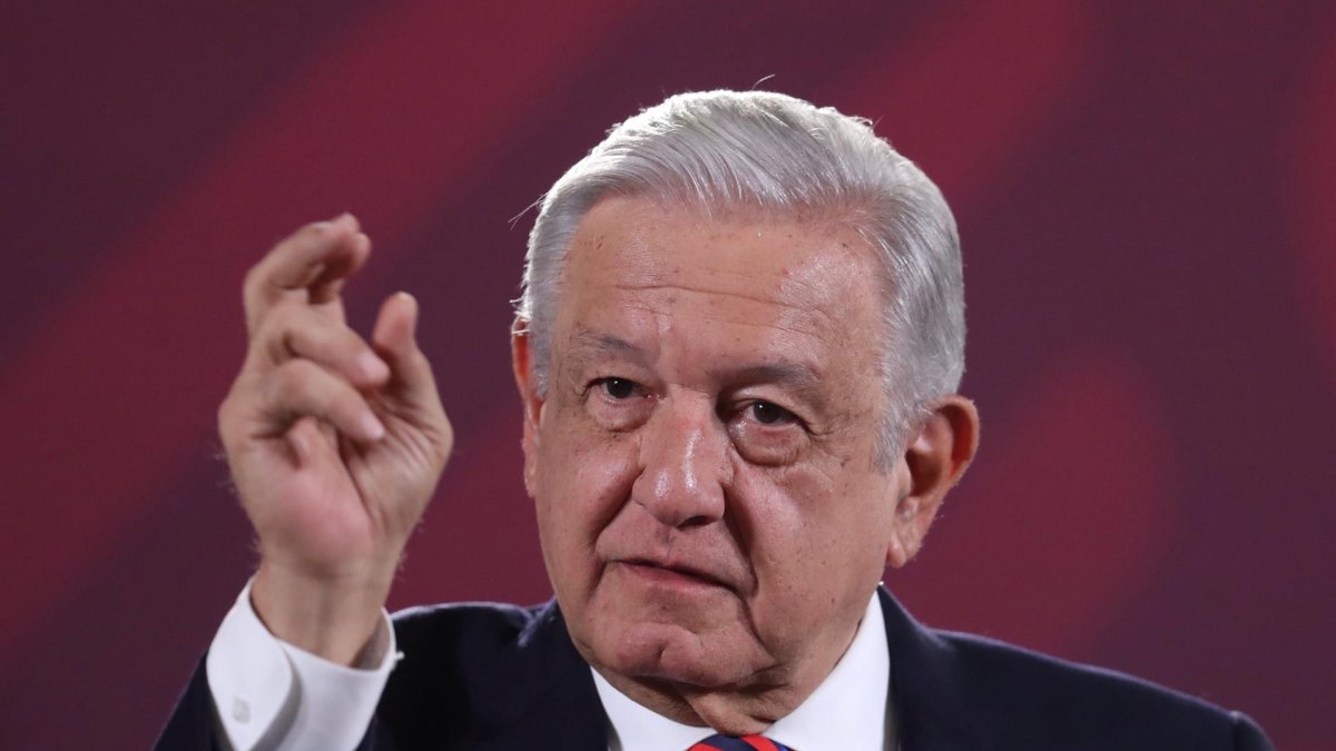 El presidente de México, Andrés Manuel López Obrador, durante una conferencia de prensa.
