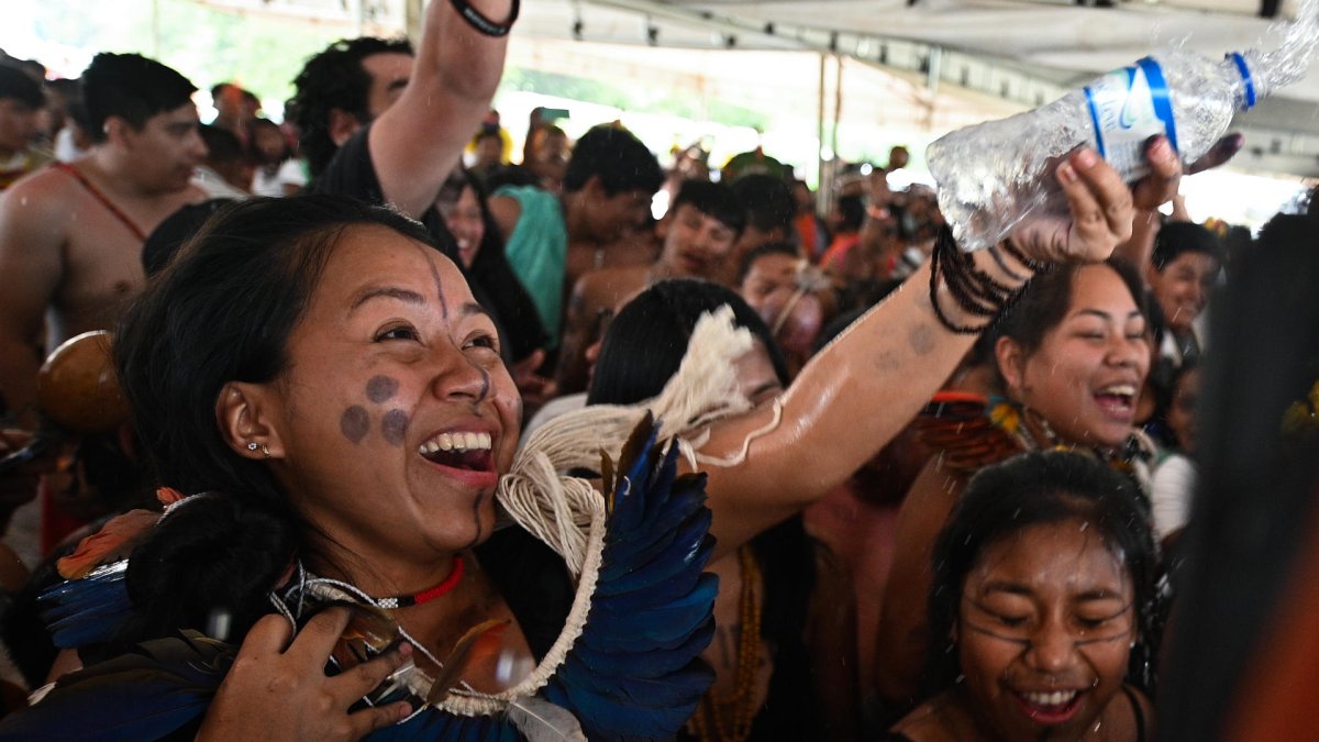 Indígenas fueron registrados al celebrar el voto favorable de parte del Supremo Tribunal Federal (STF) de Brasil.