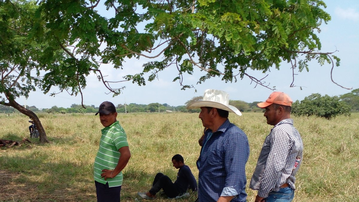 Escena. La familia quedó consternada ante el hecho sangriento.