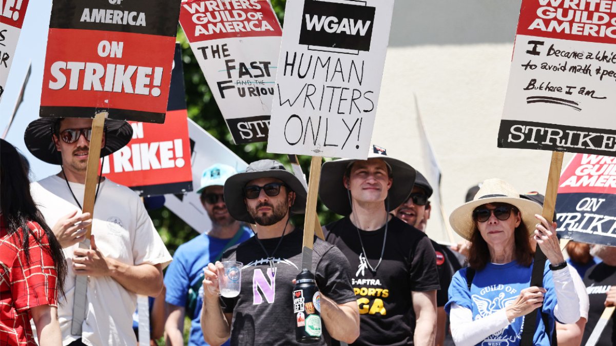 Huelga de escritores de Hollywood.