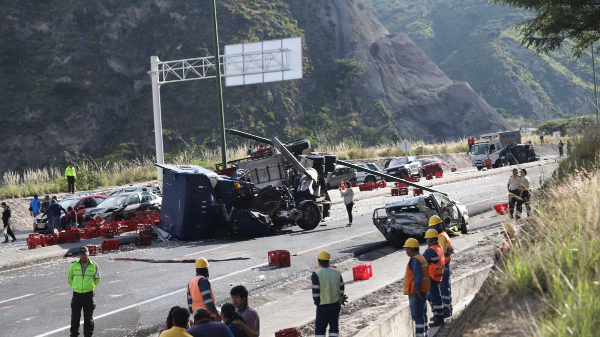 El siniestro ocurrió el pasado mes de mayo, en la Panamericana Norte, cerca del puente de Guayllabamba.
