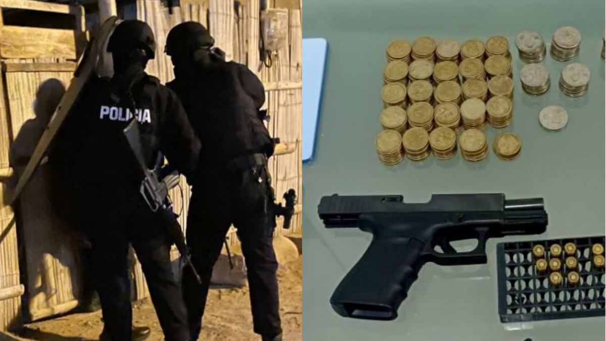 Los allanamientos se realizaron por la Fiscalía y la Policía Nacional en las provincias de Santa Elena y Guayas