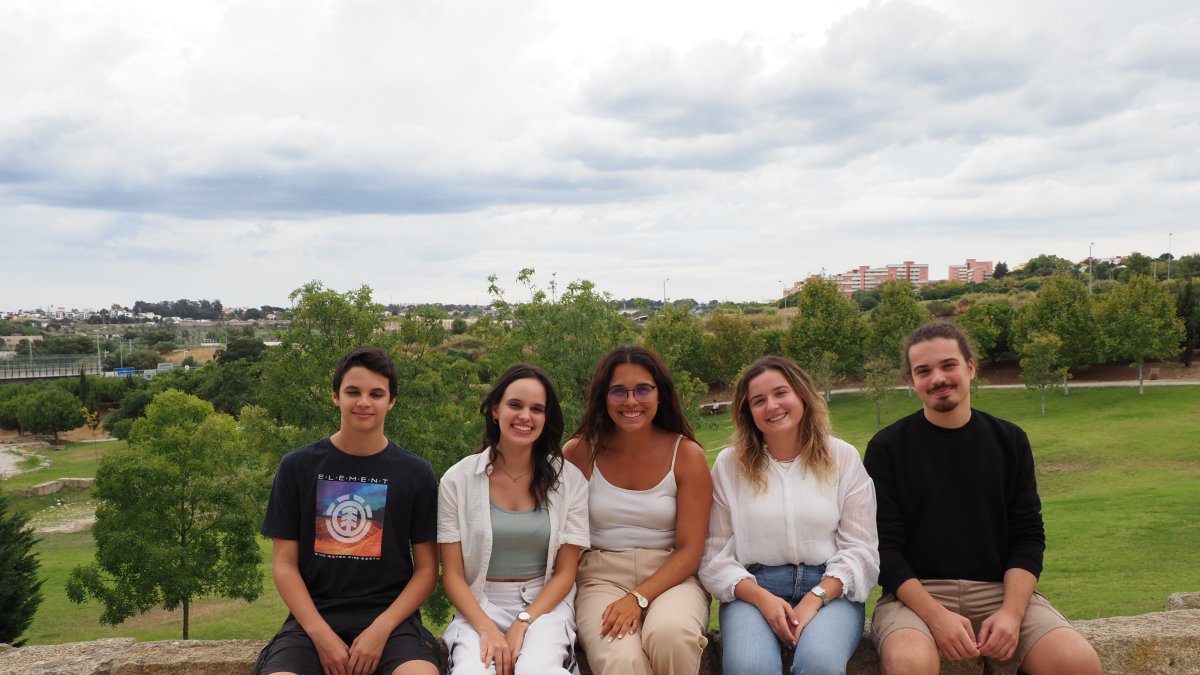 Jóvenes portugueses que se sientan este miércoles en el banquillo del Tribunal Europeo de Derechos Humanos