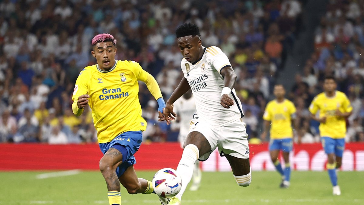 Vini volvió luego de una lesión sufrida hace varias semanas en el Bernabéu.