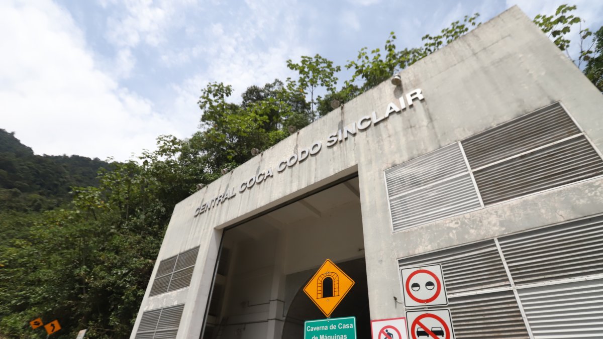 Ingreso a la casa de máquinas de la hidroeléctrica Coca Codo Sinclair, que se ubica en la provincia de Sucumbíos