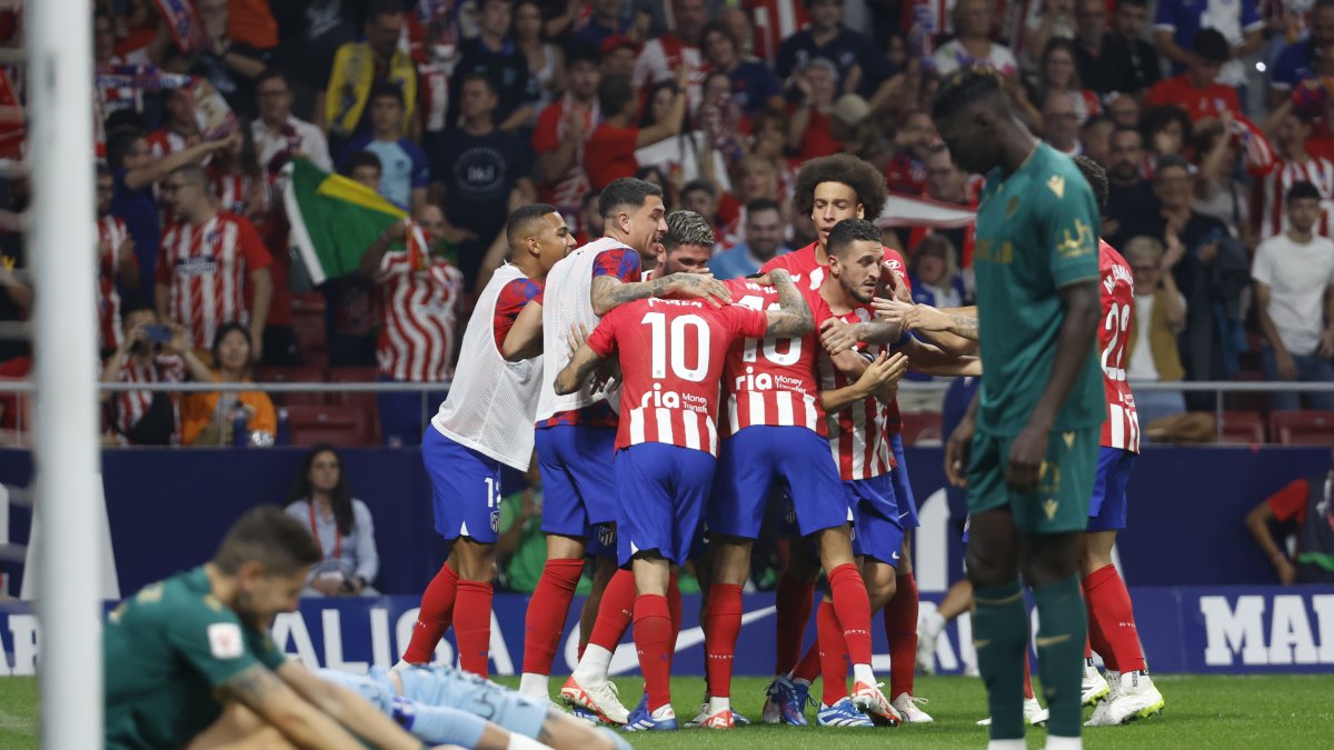 El colchonero celebró la remontada.