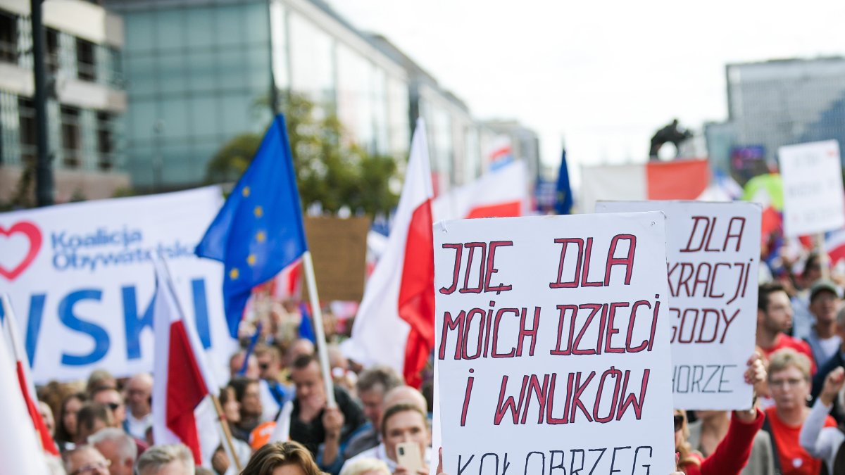 La marcha masiva se realizó en Varsovia