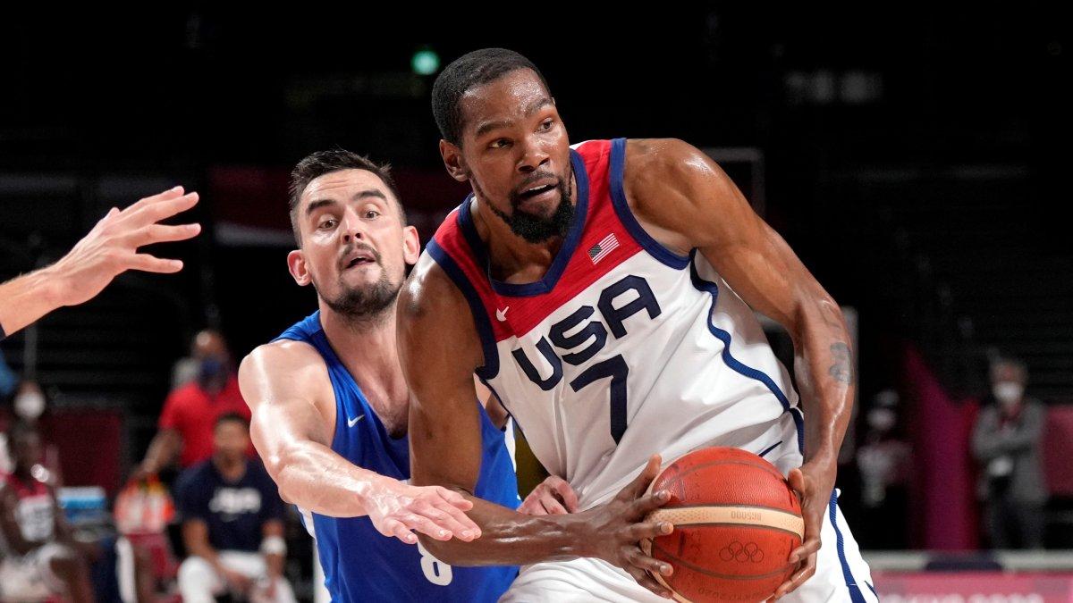 Kevin Durant durante el desarrollo del discreto Mundial 2023.