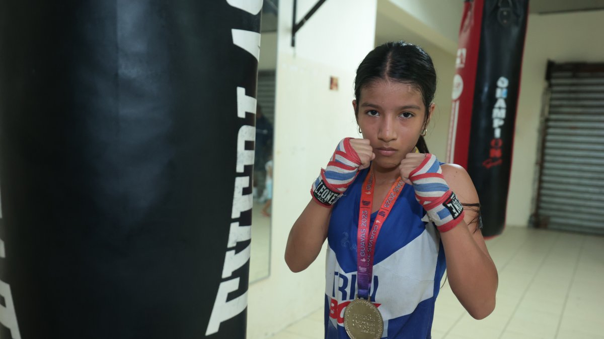 Sheila entrena de lunes a viernes a doble turno en Fedeguayas y en Trinibox.