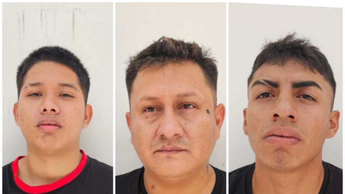 La Policía detuvo a los delincuentes con armas y municiones.