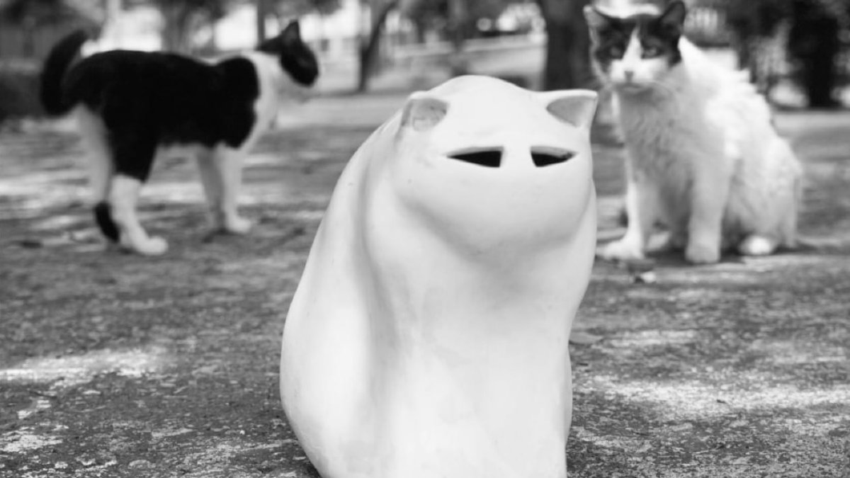 Exhibición. En la imagen, una de las esculturas que será intervenida.