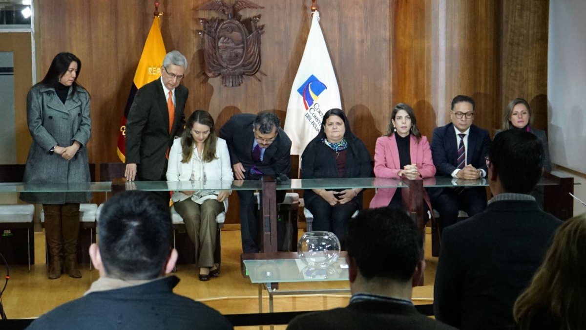 Audiencia. El pleno de la Corte Constitucional escuchó la semana pasada a los consejeros del CPCCS.