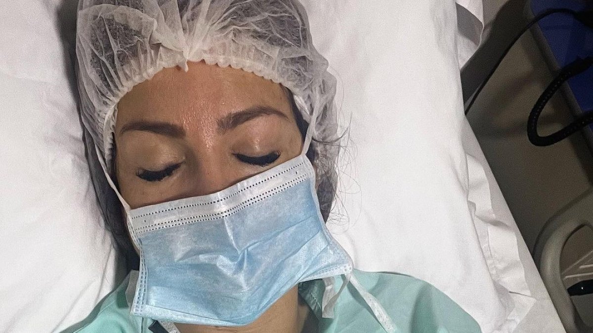 Paloma tras la intervención.