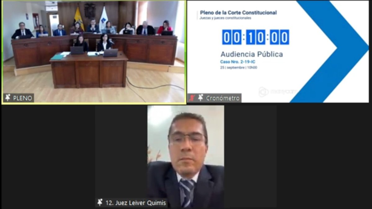 Diligencia. El pasado 25 de septiembre el pleno de la Corte escuchó a los involucrados en el caso del dictamen.