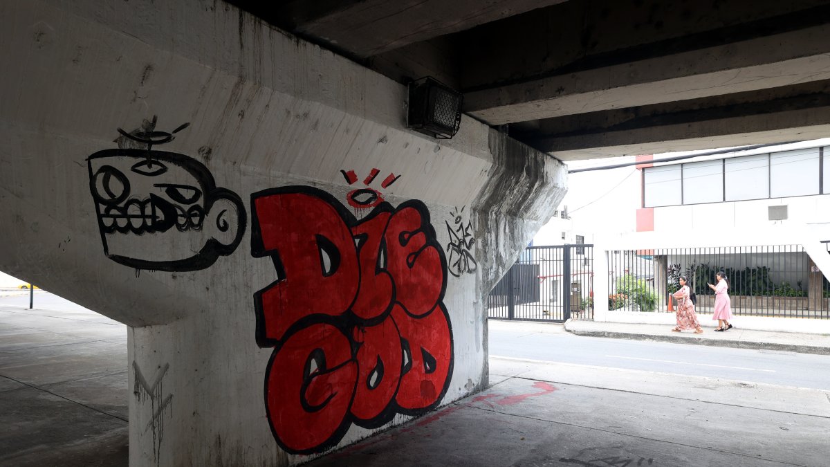 Así permanece ahora el puente de la Carlos Julio Arosemena, cerca de la avenida Las Aguas.