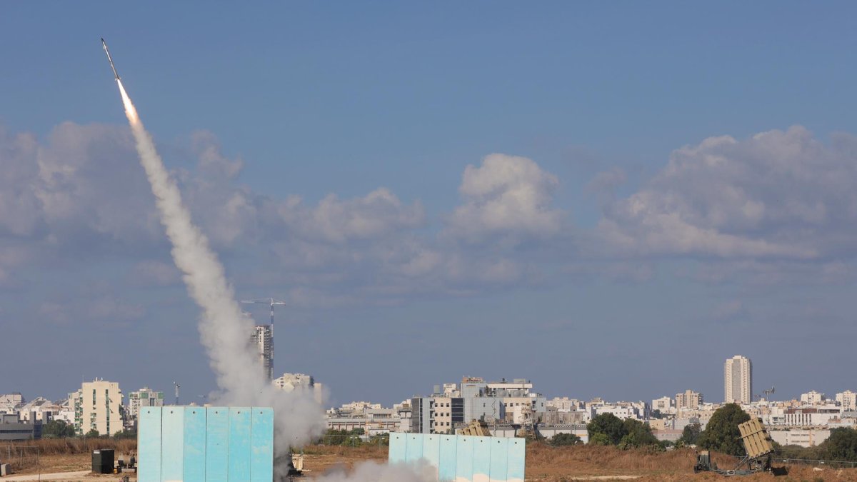 Contraataque de Israel tras el lanzamiento de cohetes desde Gaza.