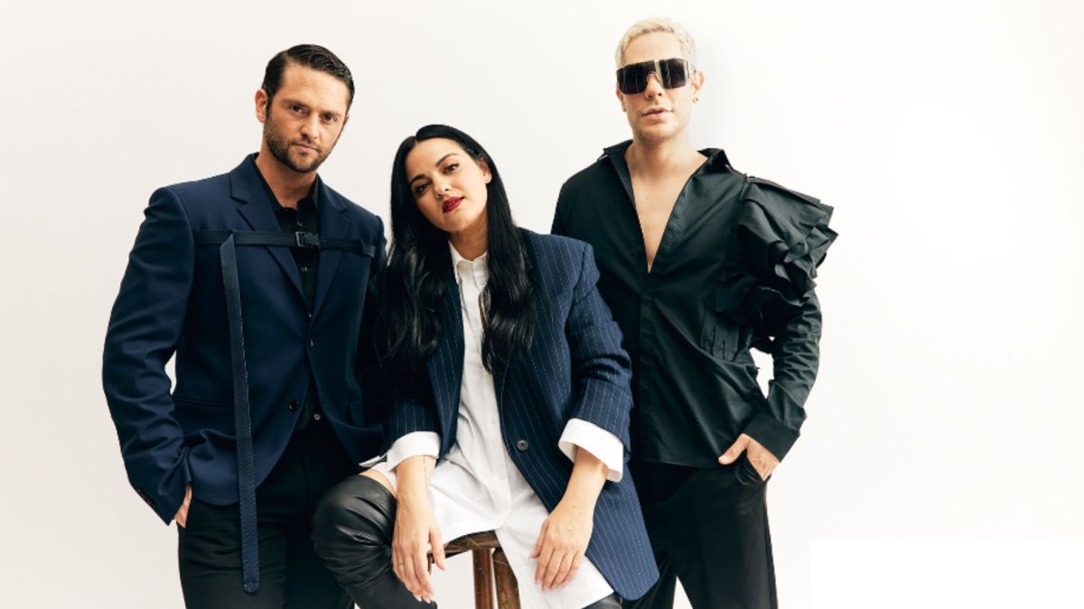 Christopher, Maite y Christian, integrantes de RBD.