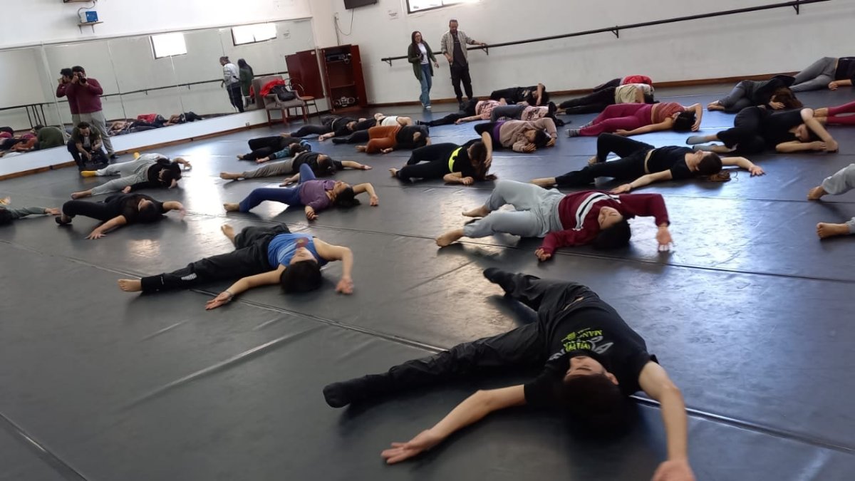 Ensayos. Actuales miembros de la CND en unas prácticas.