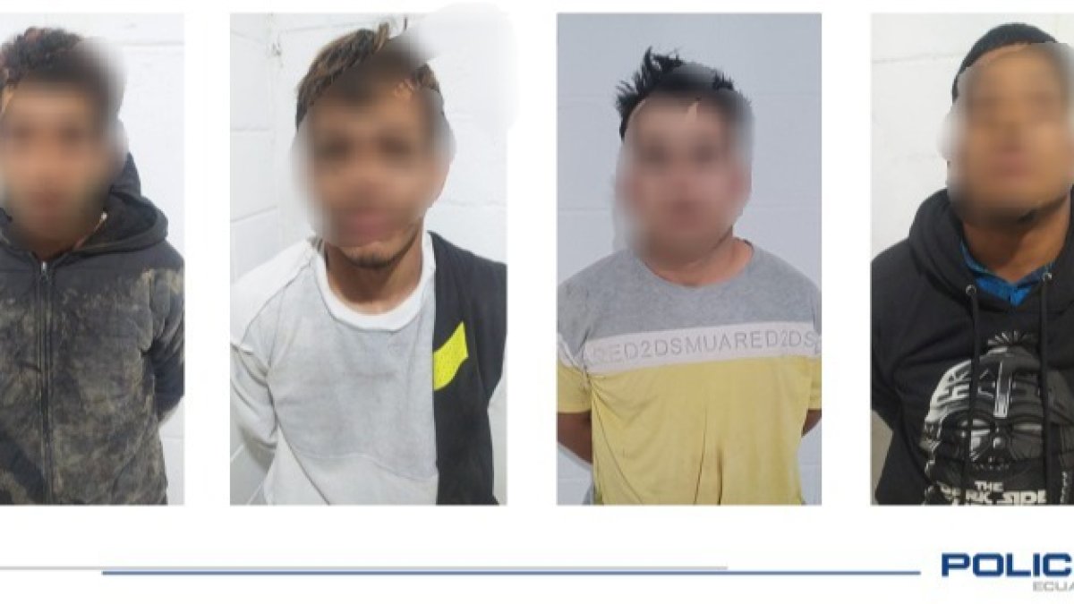 Los sospechosos son ecuatorianos y venezolanos.