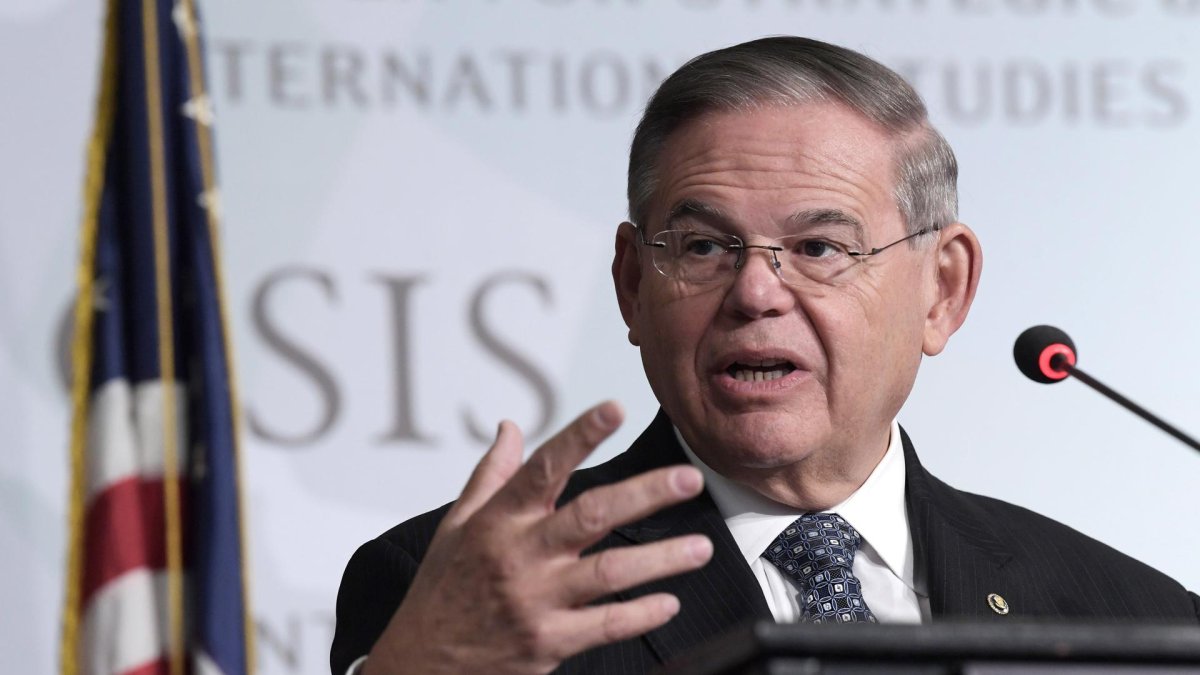 El senador demócrata estadounidense Bob Menéndez.