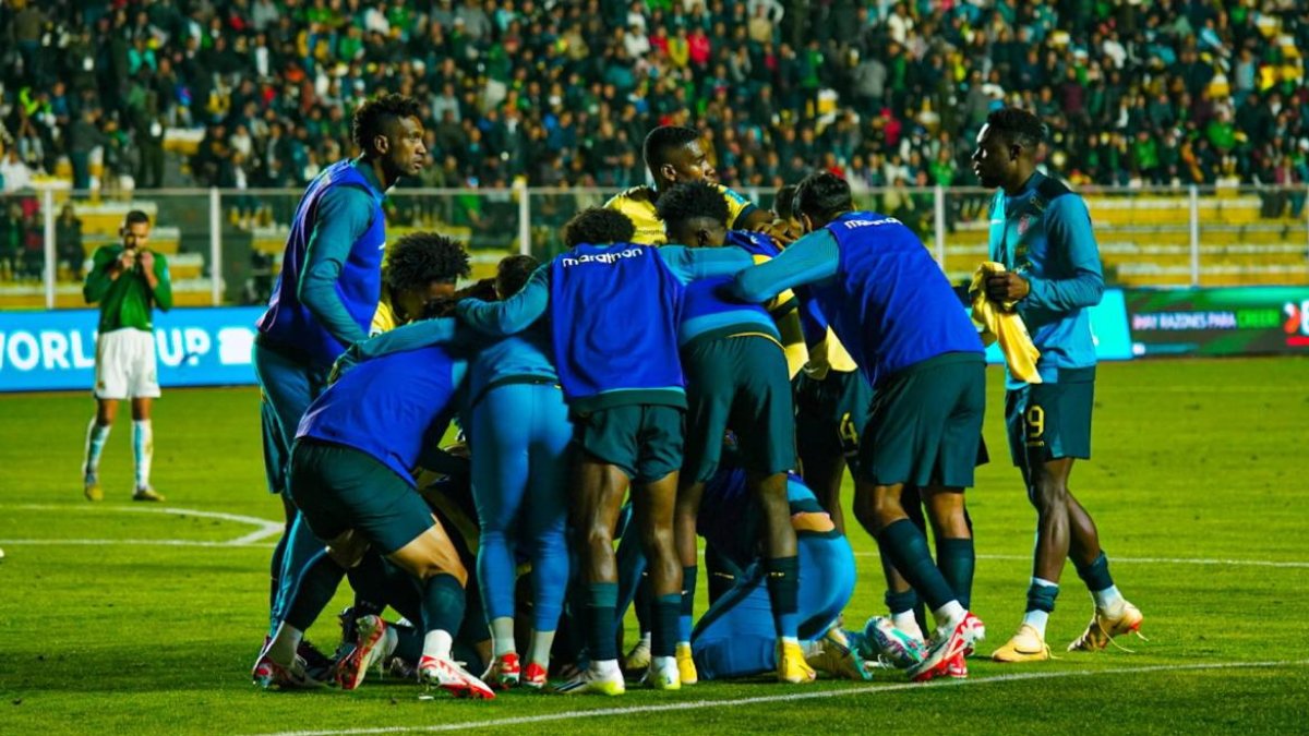 La selección de Ecuador viene de ganar 2-1 a Bolivia en La Paz.