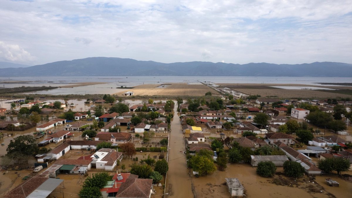 Imagen de archivo de inundaciones en Grecia.
