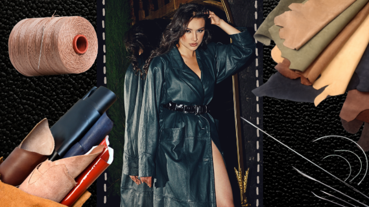 Sexi vestido de cuero.