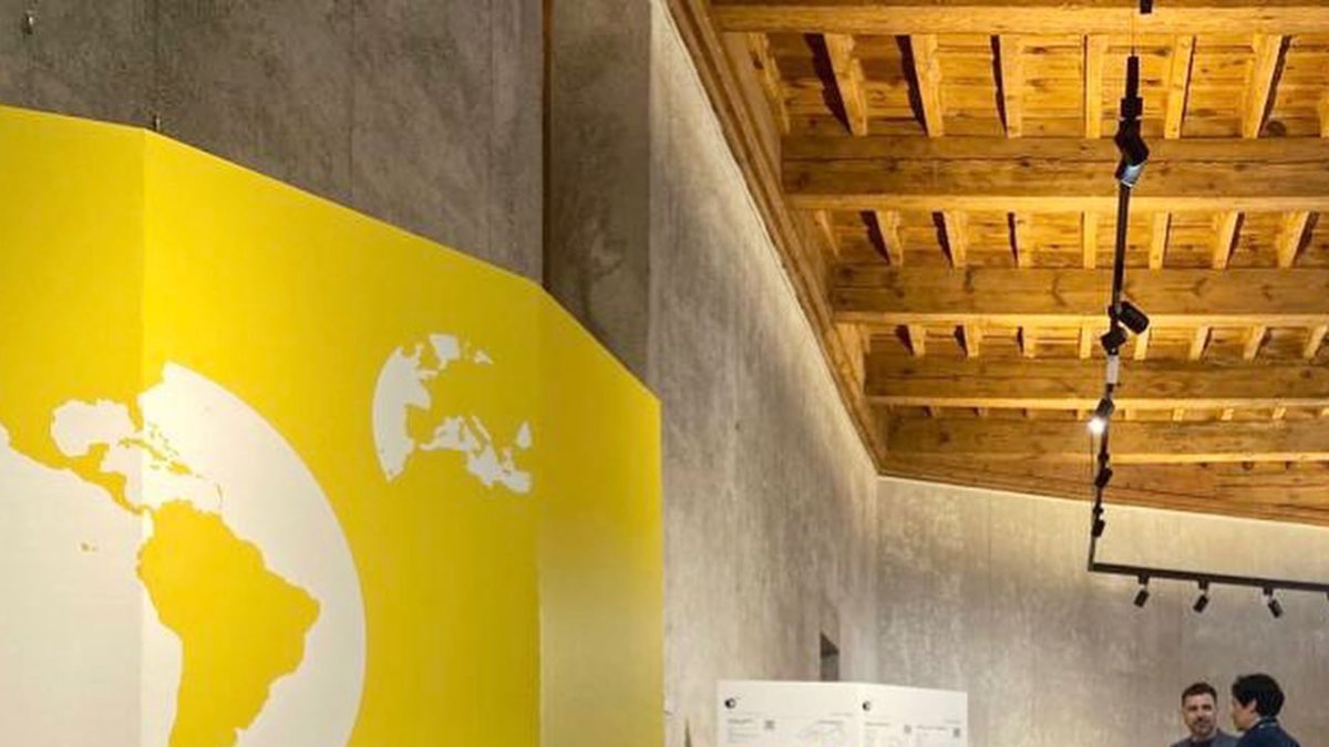 Muestra. En la imagen se observa uno de los espacios asignados a Ecuador en la bienal de Pamplona.