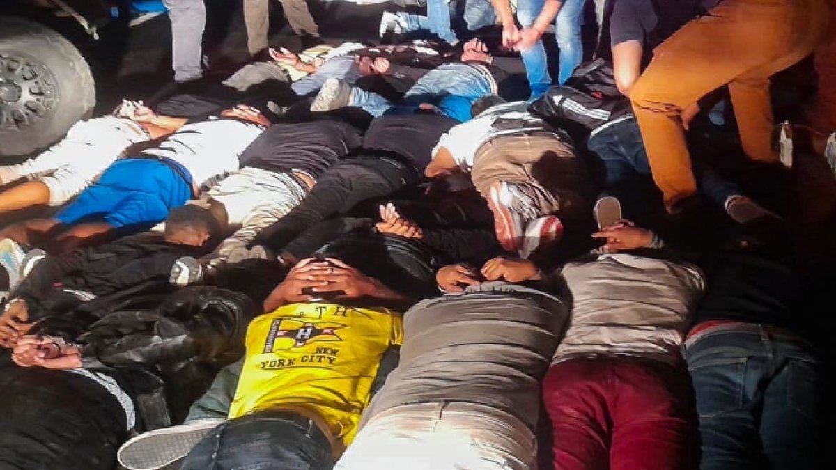 Personas aprehendidas en el operativo ejecutado en 2022.