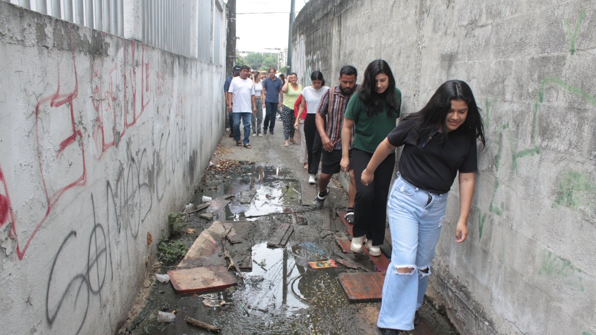 Sauces 5. El callejon de la 2da peatonal 4A permanece en ese estado.