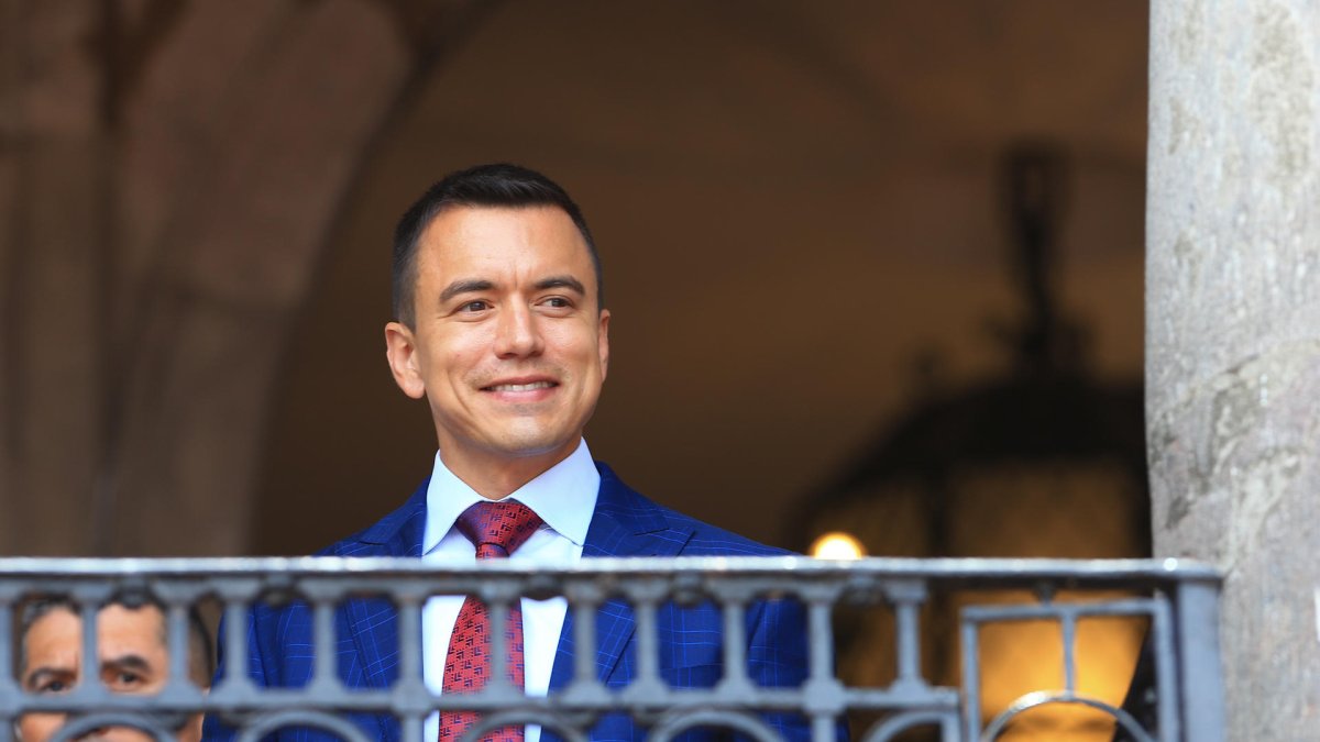 El presidente electo de Ecuador, Daniel Noboa.