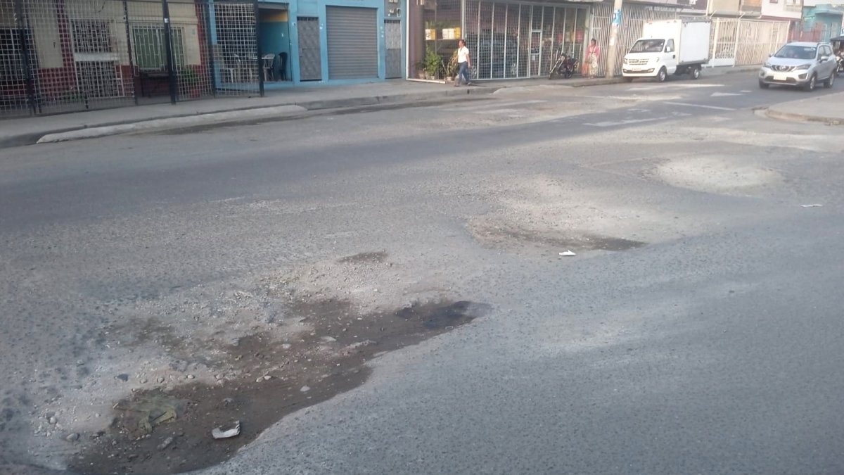 Este es el estado de las calles de la cooperativa Juan Montalvo, en Guayaquil.