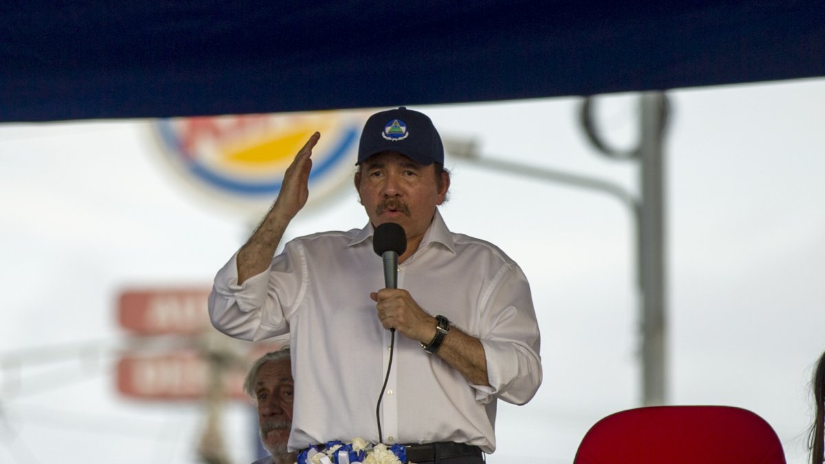 Managua. Daniel Ortega, durante una de sus apariciones públicas.