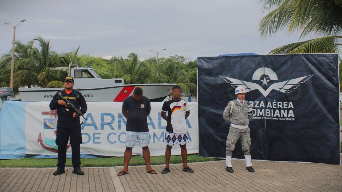 Dos tripulantes de la embarcación fueron detenidos.