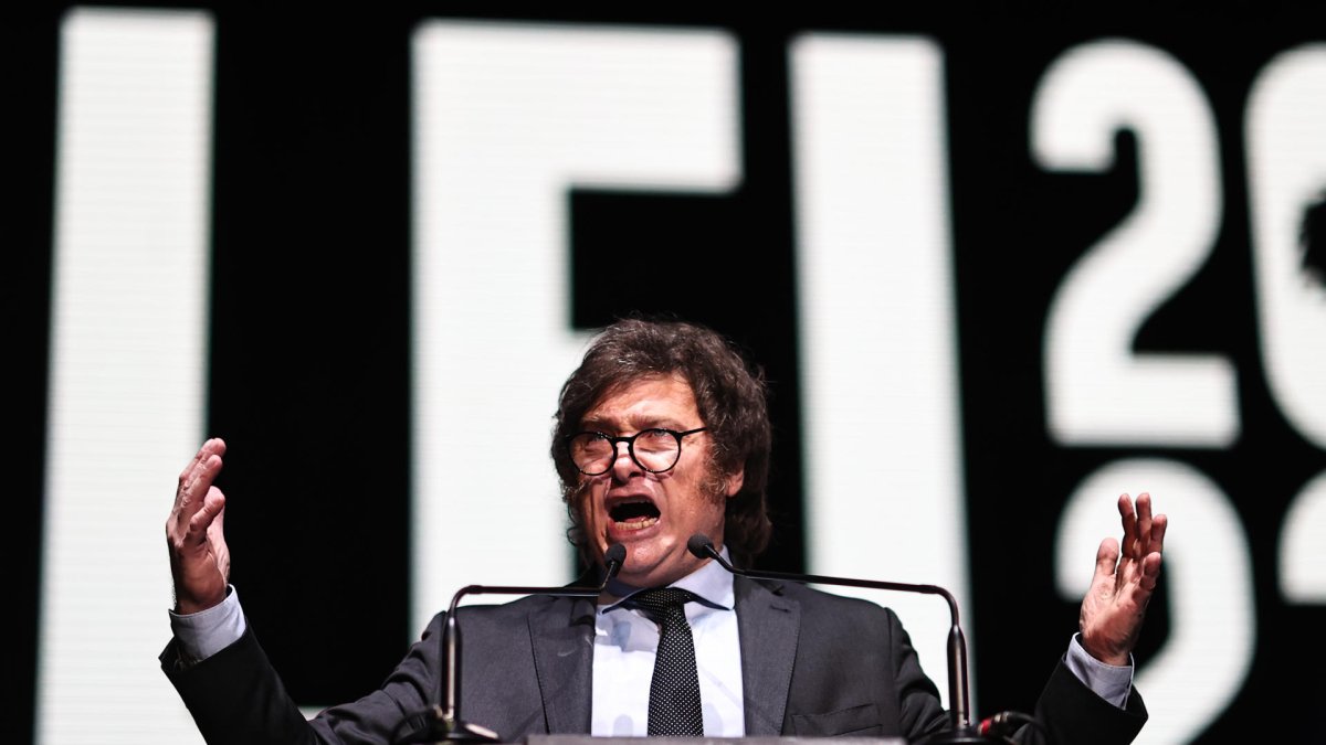 Javier Milei, candidato a la presidencia de Argentina.