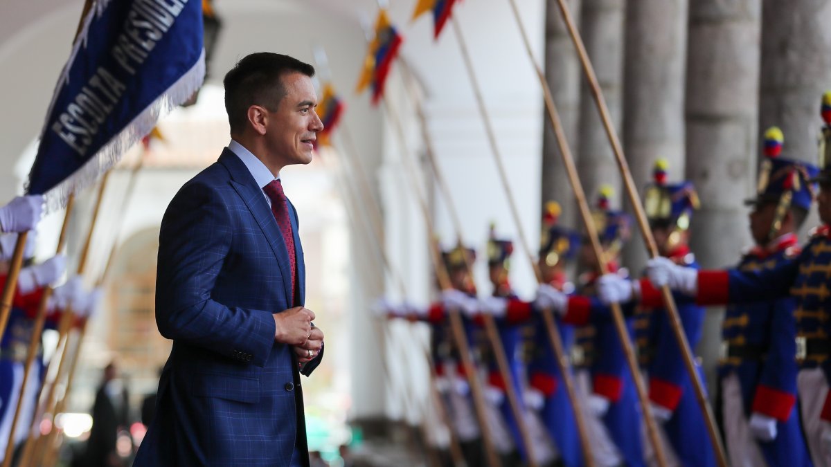 Fotografía de archivo del presidente electo de Ecuador, Daniel Noboa
