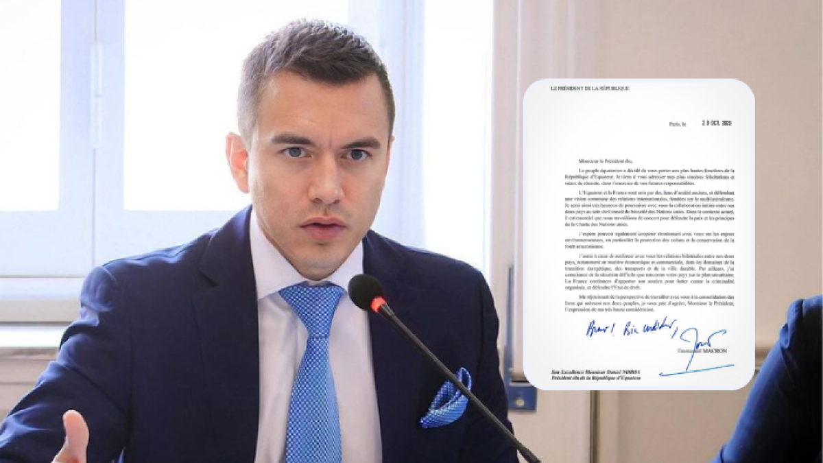 El presidente electo Daniel Noboa