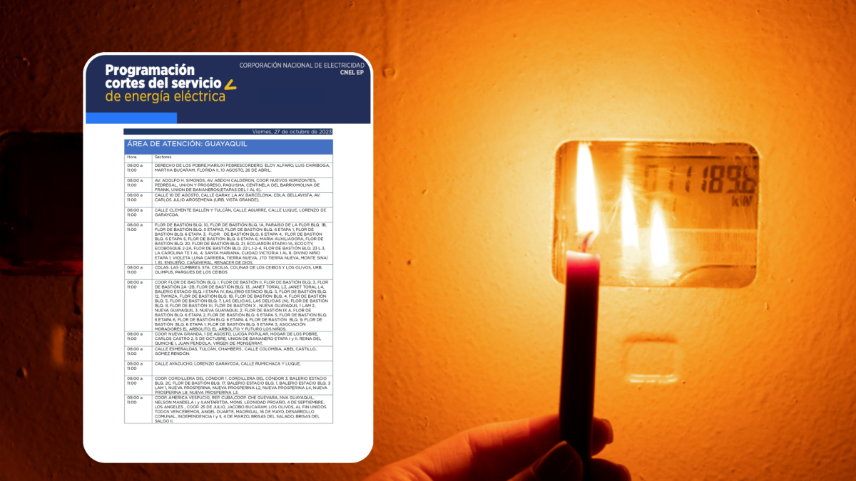 Los cortes de luz en Guayaquil tomaron por sorpresa a muchos ciudadanos