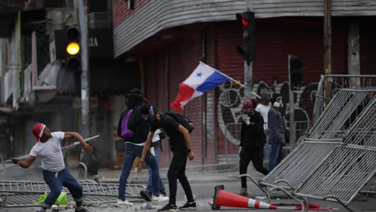 Se dieron varios altercados entre las autoriades locales y los protestantes.
