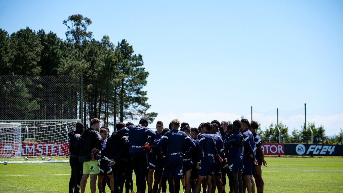 Liga de Quito durante la concentración previo al evento.