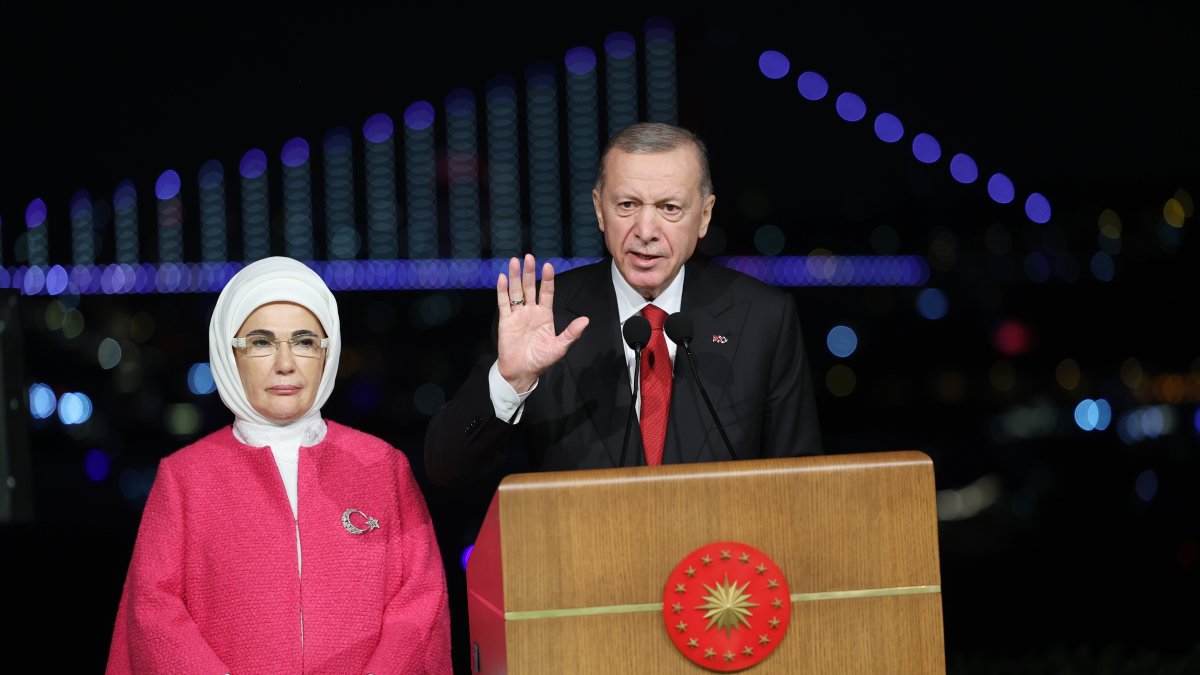 Una fotografía proporcionada por la Oficina de Prensa del Presidente turco muestra al presidente turco Recep Tayyip Erdogan.